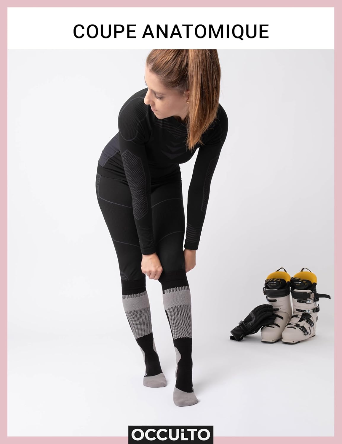 Thumbnail 1 de Occulto Taylor : chaussettes de ski compression homme & femme (lot de 2)