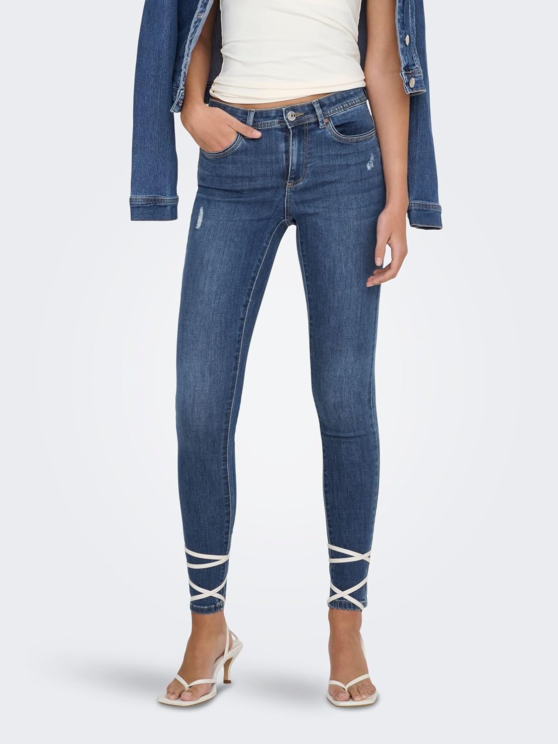 Thumbnail 1 de ONLY Female Skinny Jeans ONLWAUW Mittlere Taille – Skinny Fit