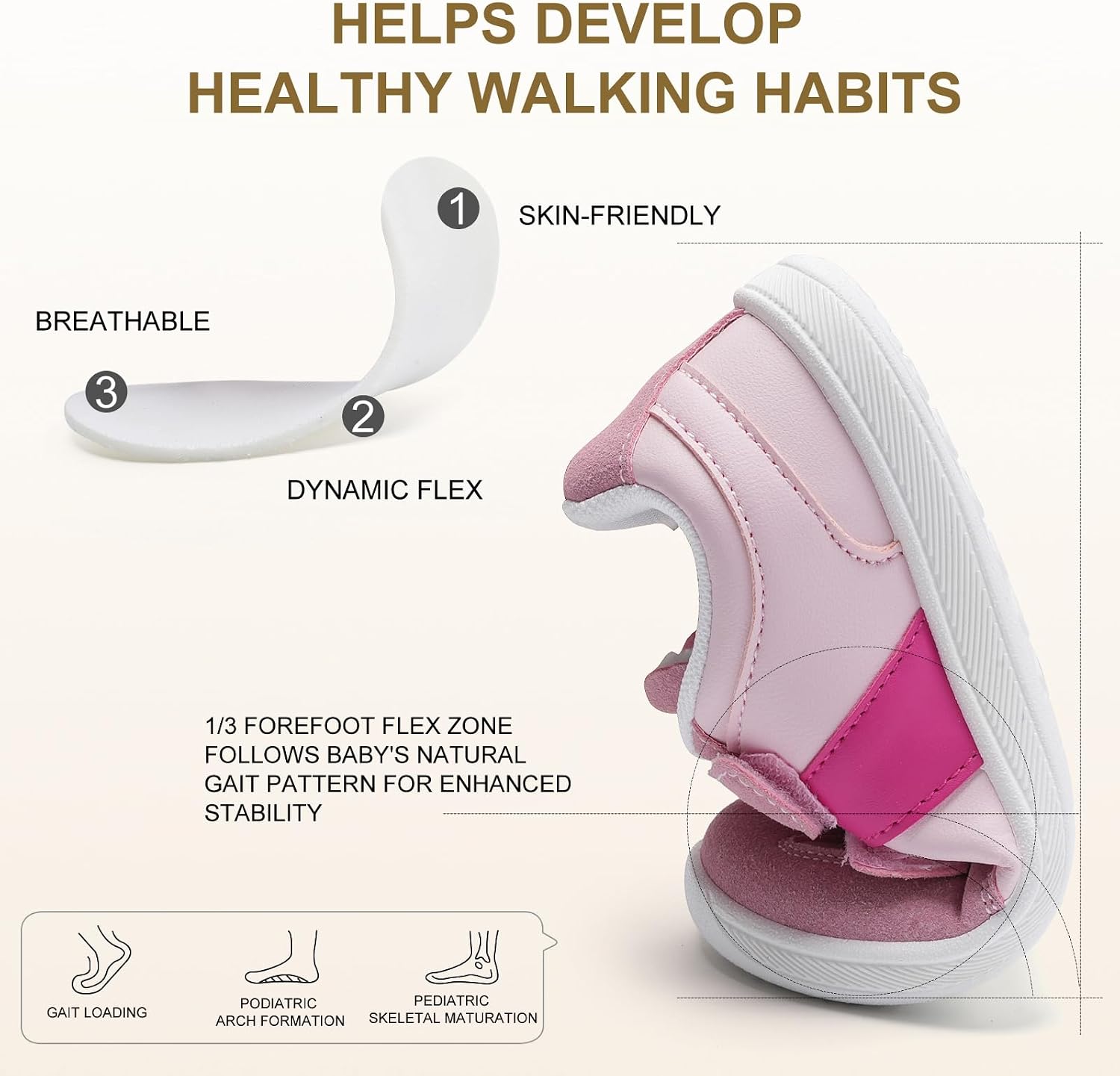 Detalle 2 de Ciomokeo Toddler Shoes with Wide Toe