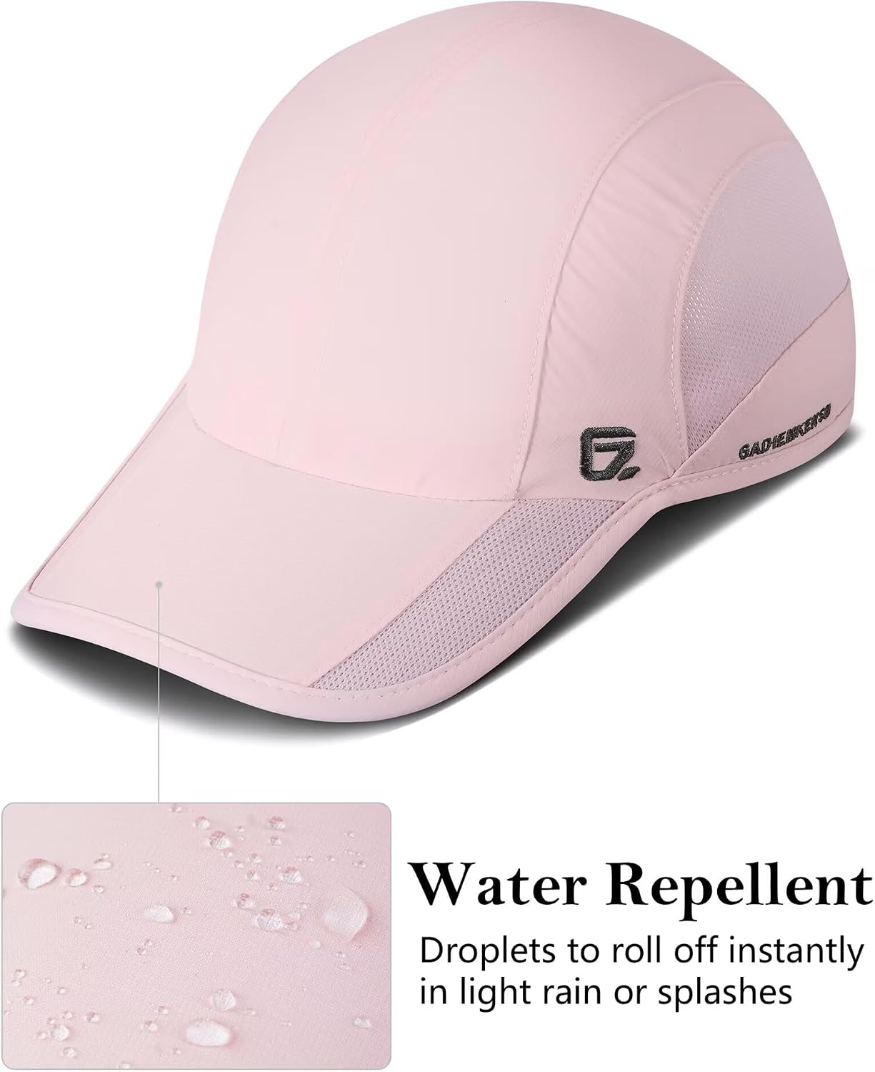 Detalle de GADIEMKENSD Unstructured Quick Dry Sports Cap (Unisex) with UPF 50+