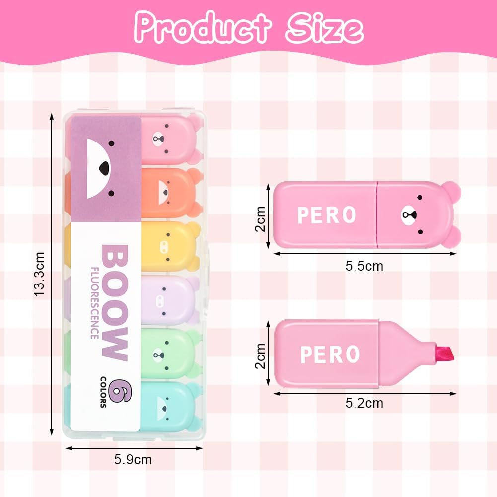 Thumbnail 1 de AYESY Mini Surligneurs 6 couleurs 🖍️