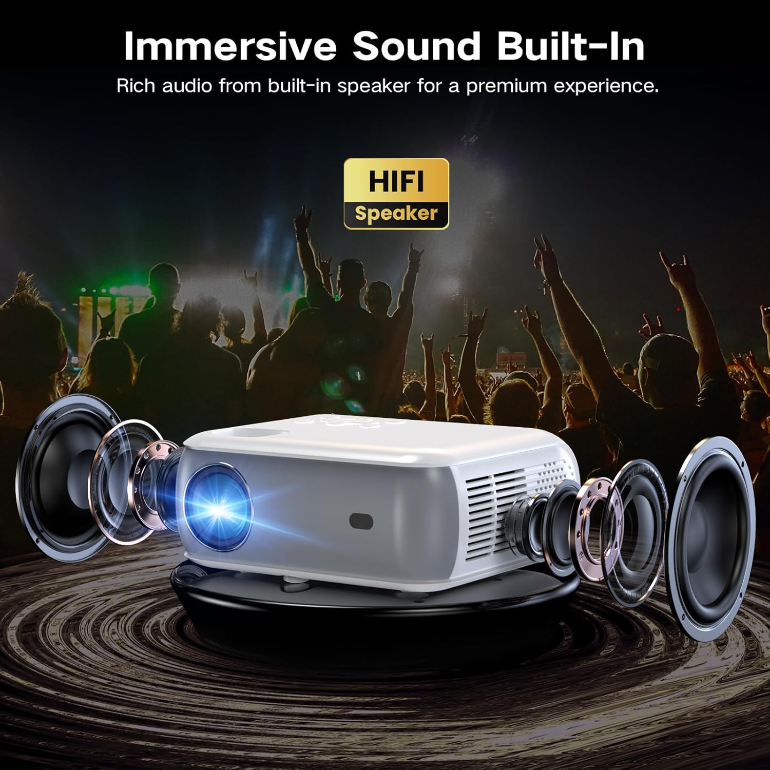 Thumbnail 4 de GROVIEW Native 1080P Bluetooth Projector 400 ANSI 📽