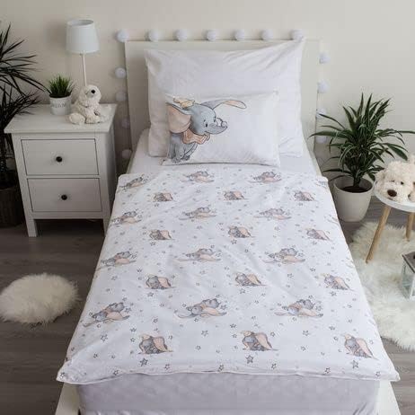 Thumbnail 2 de Plumasul COMOYA Dumbo Grey Baby Bed Linen Set, 100% Cotton, 100 x 135 cm