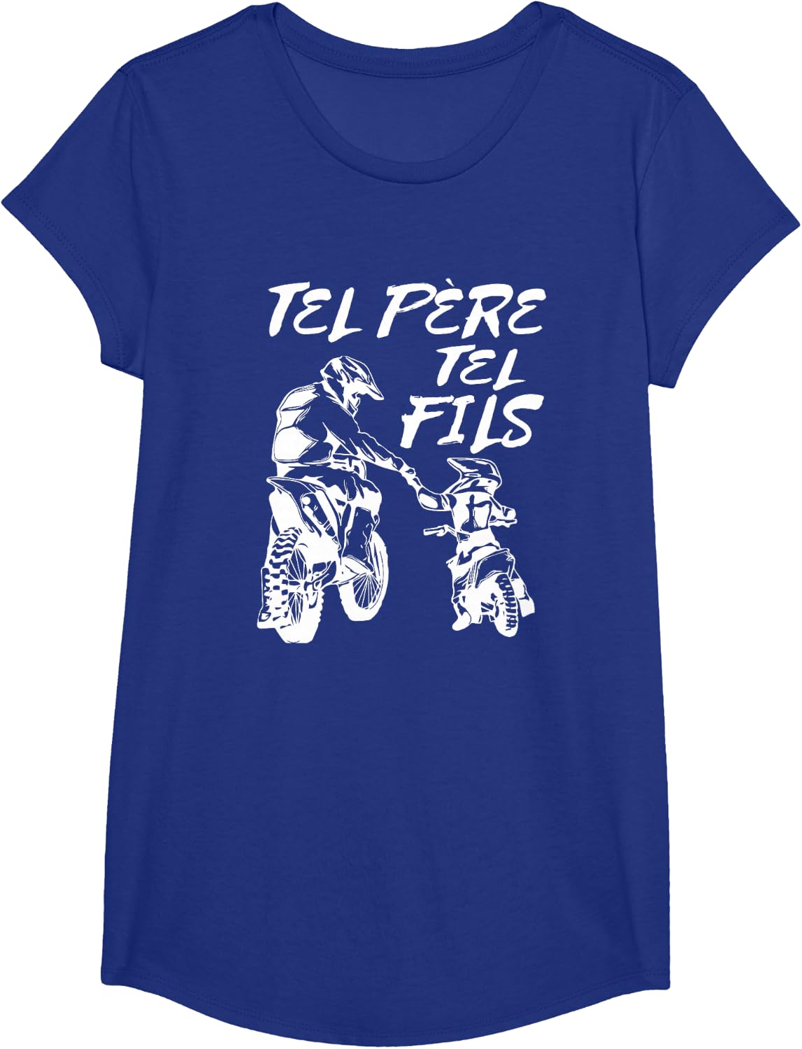 Thumbnail 4 de Tel Père Tel Fils Moto Cross Sport Motocycliste Présent T-Shirt