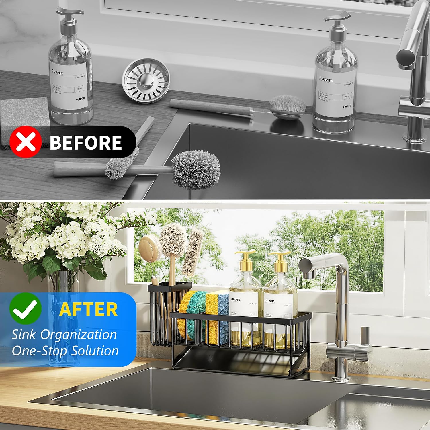 Thumbnail 5 de Cisily Sink Caddy with Brush Holder