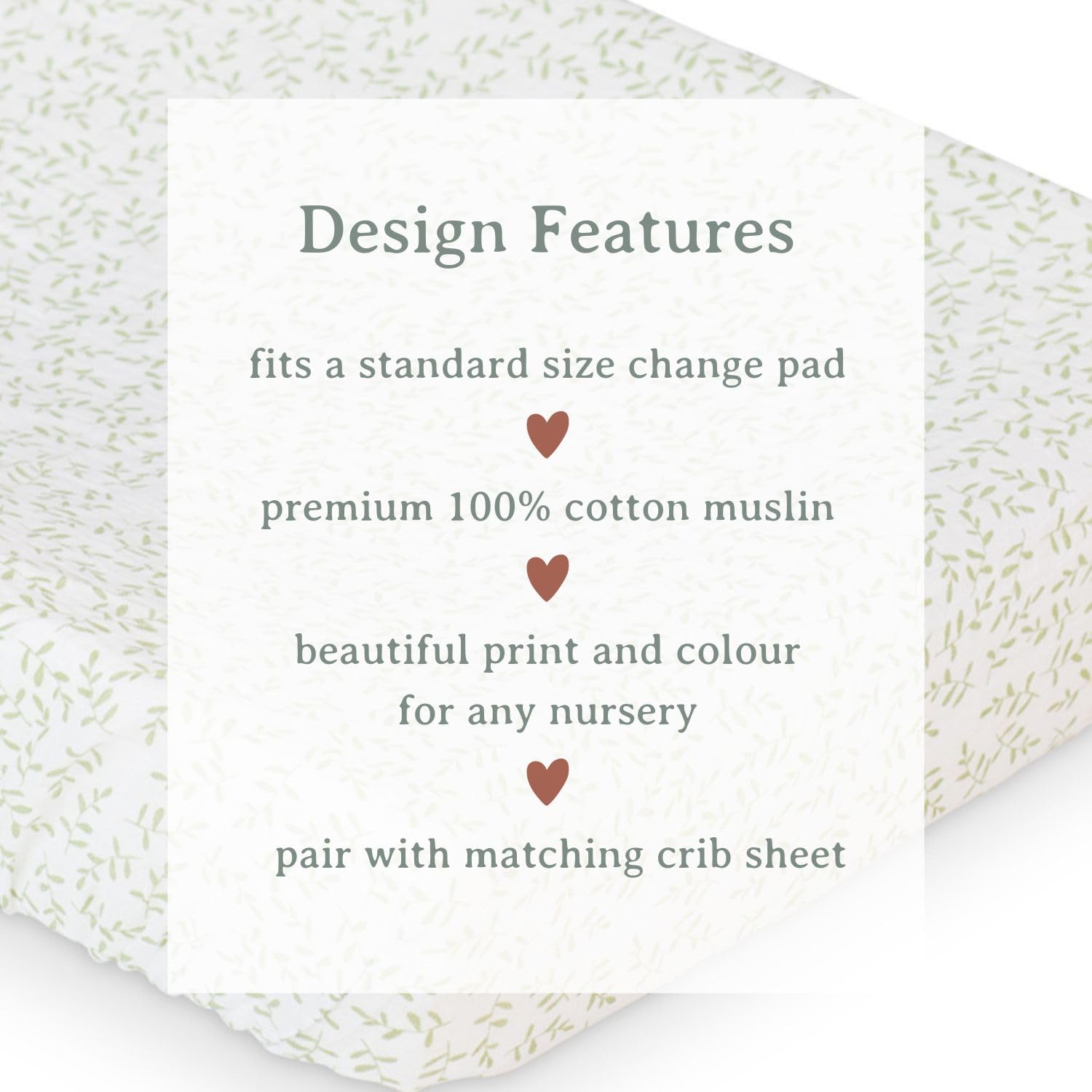 Detalle de Lulujo Baby Changing Pad Cover, 100% Cotton