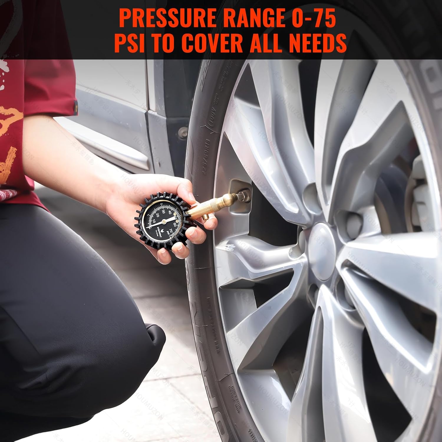 Detalle 2 de ETENWOLF Tire Pressure Gauge 0-75 PSI