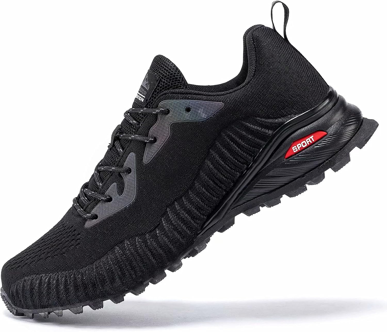 Detalle de Kricely Men's Trail Running Shoes: Lightweight Breathable Footwear for Outdoor Adventures