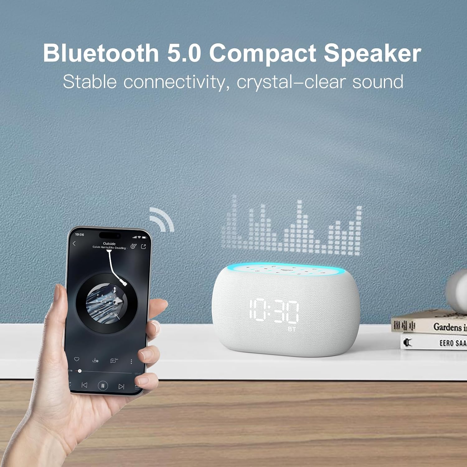 Detalle 1 de ANJANK Sound Machine Alarm Clock with 21 Sounds