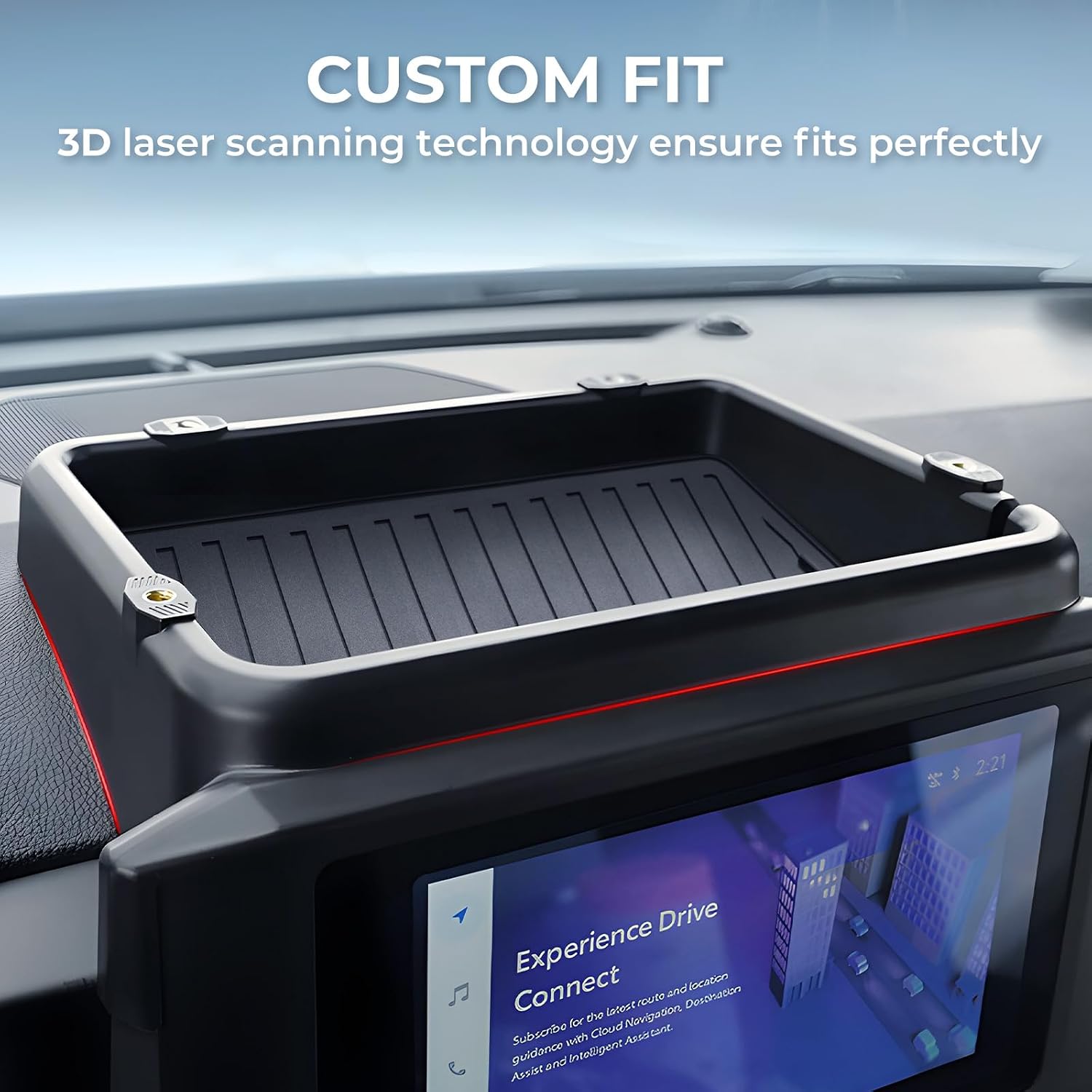 Detalle de KATORN Dashboard Storage Tray for 8-inch Screens