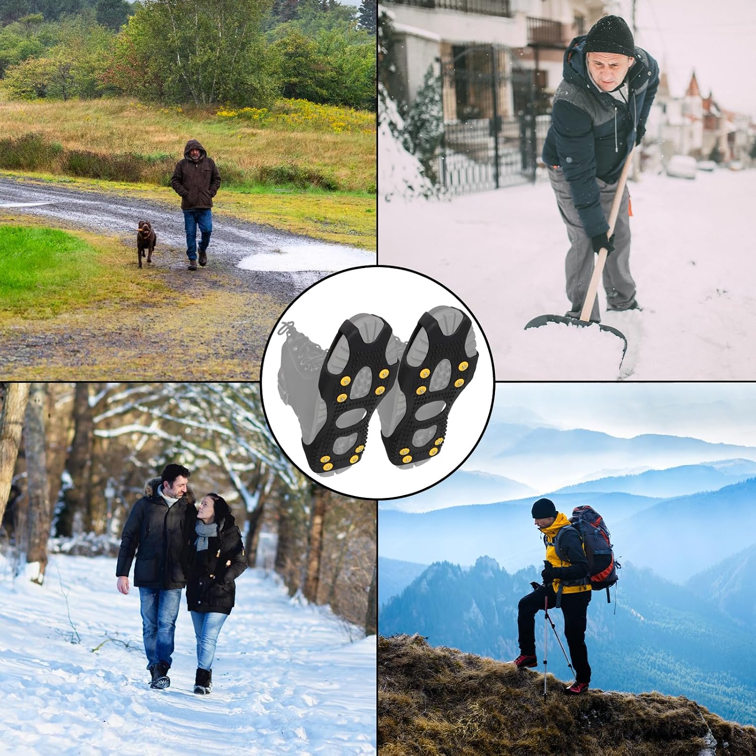Thumbnail 5 de ALPIDEX Anti Rutsch Schuhspikes 35-47 für Winterspaziergänge
