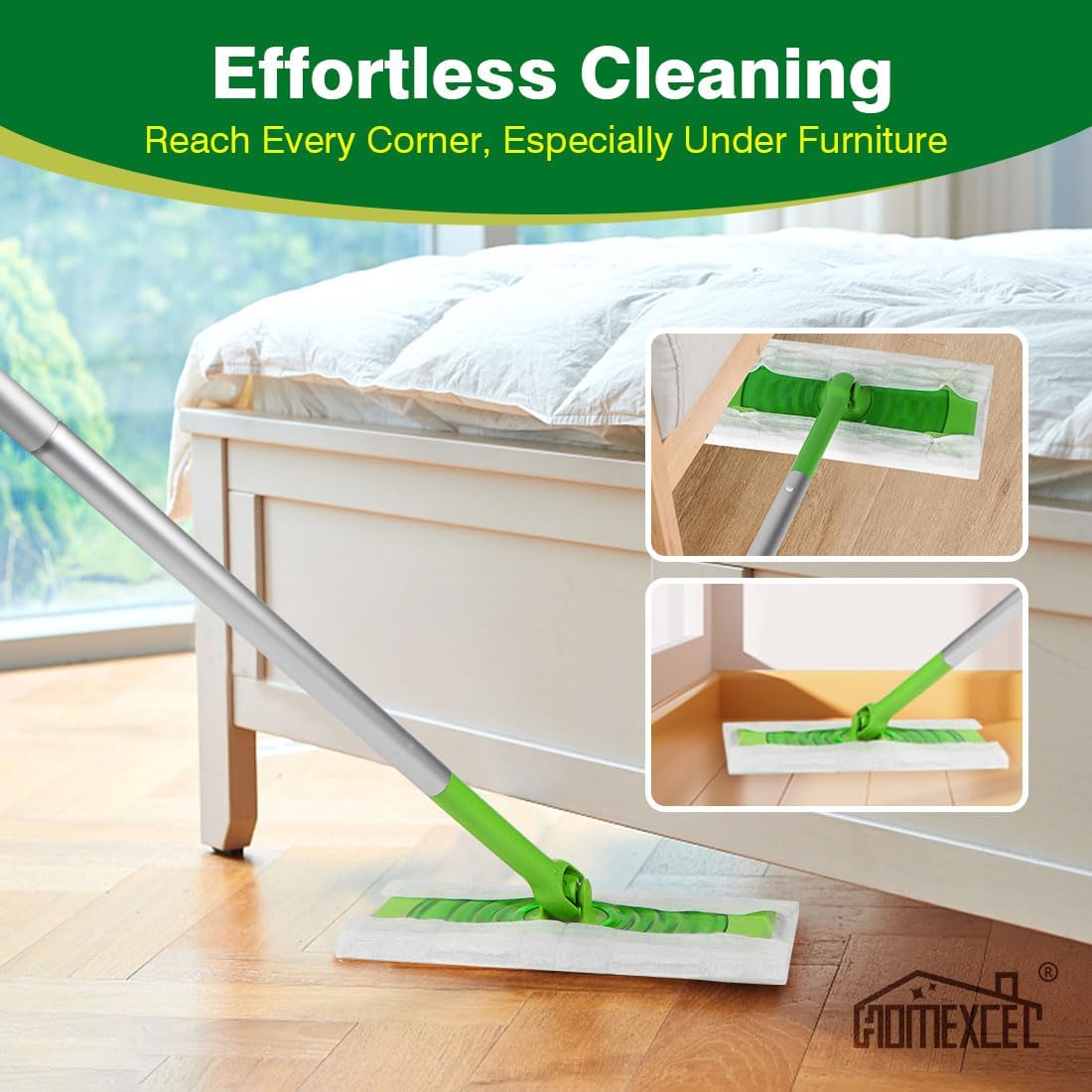 Thumbnail 4 de HOMEXCEL Trockenkehrtücher für Swiffer Sweeper – 64 Einweg-Staubwedel-Nachfüllungen