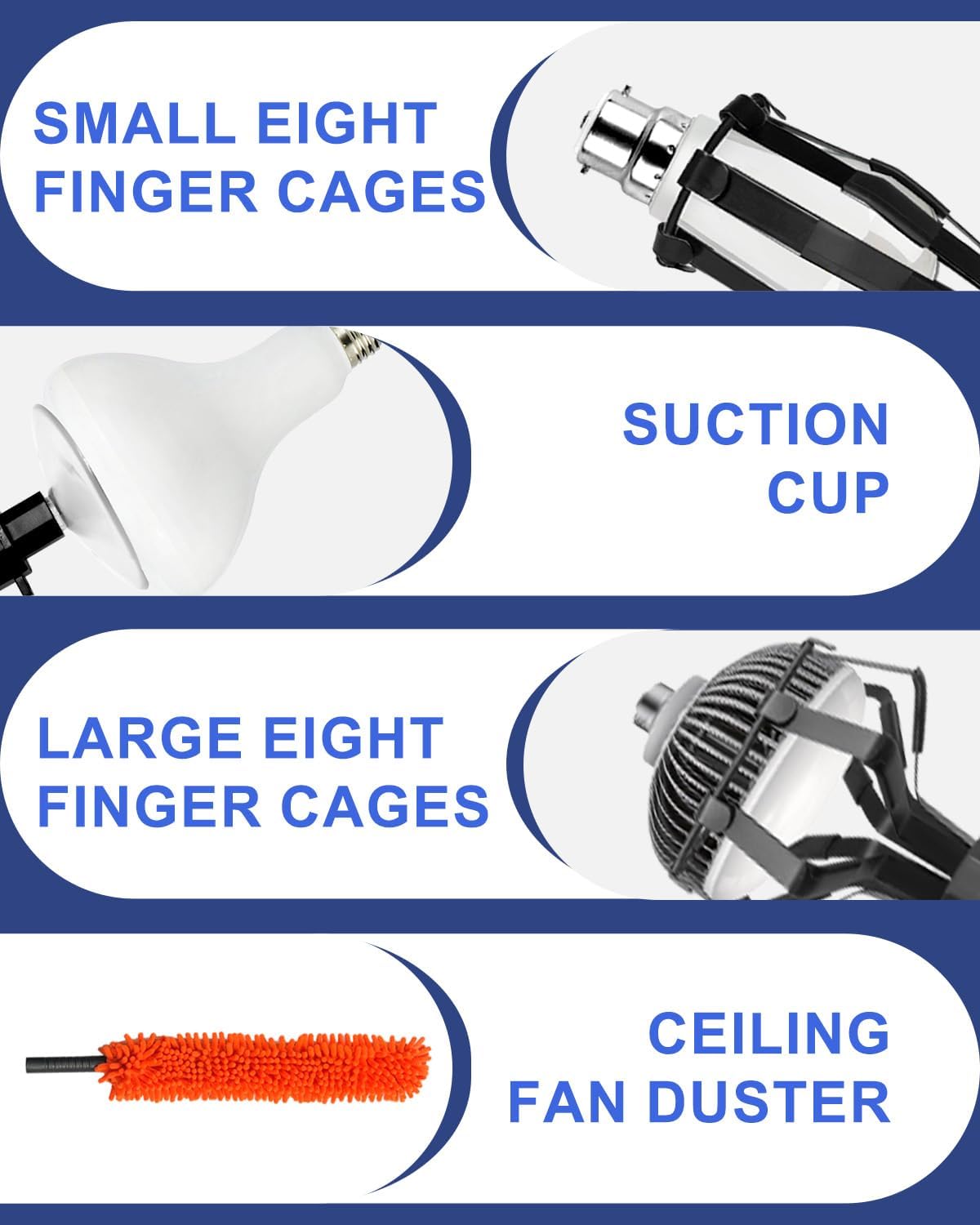 Thumbnail 3 de SKGPOLE 002 Light Bulb Changer with Telescoping Pole, Cages and Suction Cup