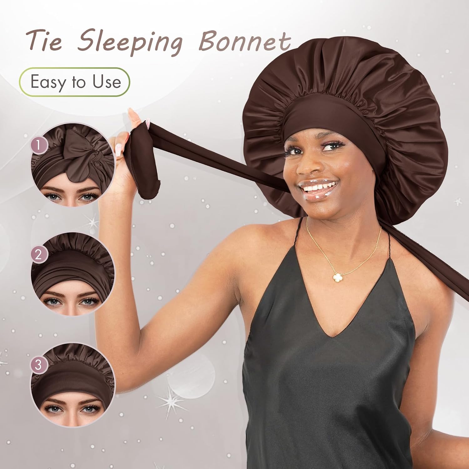 Thumbnail 3 de BONNET QUEEN Seidenhaube zum Schlafen – Satin Schlafhaube für Damen & Herren
