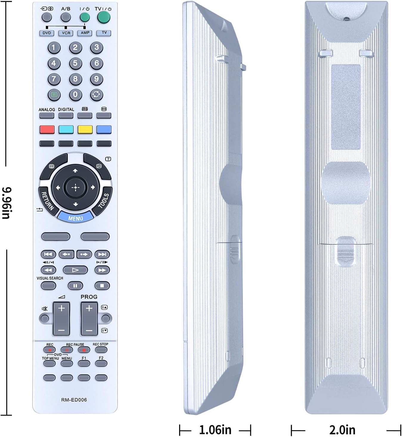 Thumbnail 3 de TCNOUMT RM-ED006 replacement remote for Sony TVs (RM-ED006 compatible with KDL-40X2000, KDL-46X2000, KDL-52X2000)