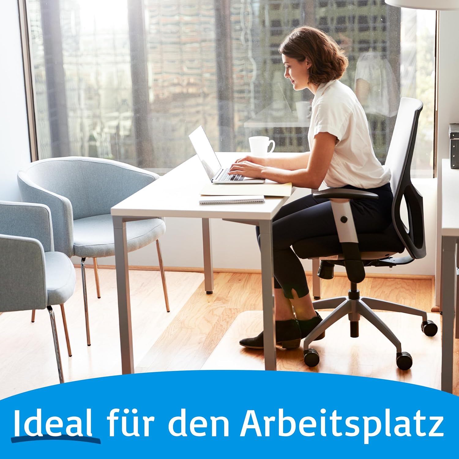 Thumbnail 6 de Floordirekt Bodenschutzmatte 114 × 180 cm – Kratzfest, rutschfest, milchweiß