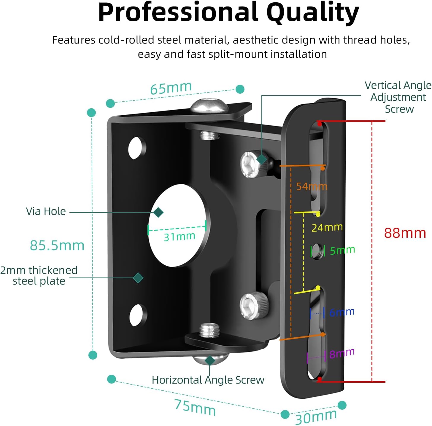 Thumbnail 2 de TaoAcc Speaker Wall Brackets, heavy-duty 20 kg pair 🛠
