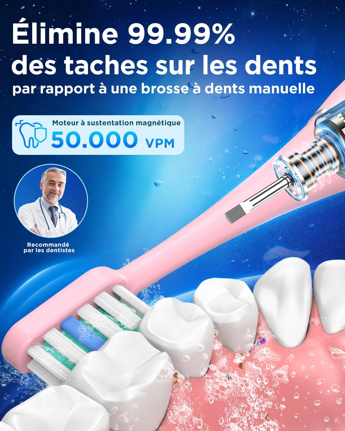 Thumbnail 1 de Brosse À Dent Électrique Soniques Rose Cerise