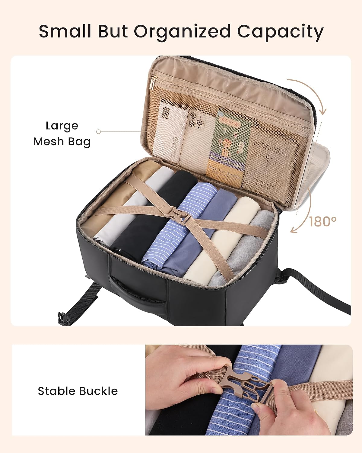 Thumbnail 2 de LOVEVOOK Ryanair Handgepäck Rucksack 40x30x20 cm