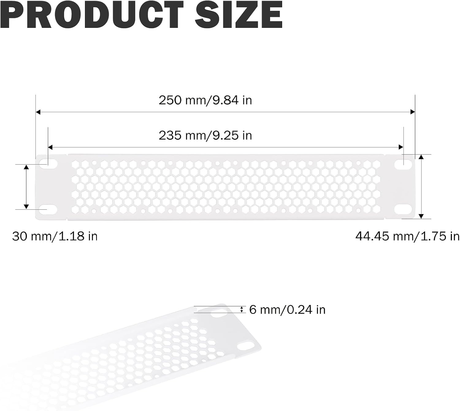 Thumbnail 1 de GeeekPi 10 inch 1U Vented Blank Panel for DeskPi RackMate and 10-inch Cabinets