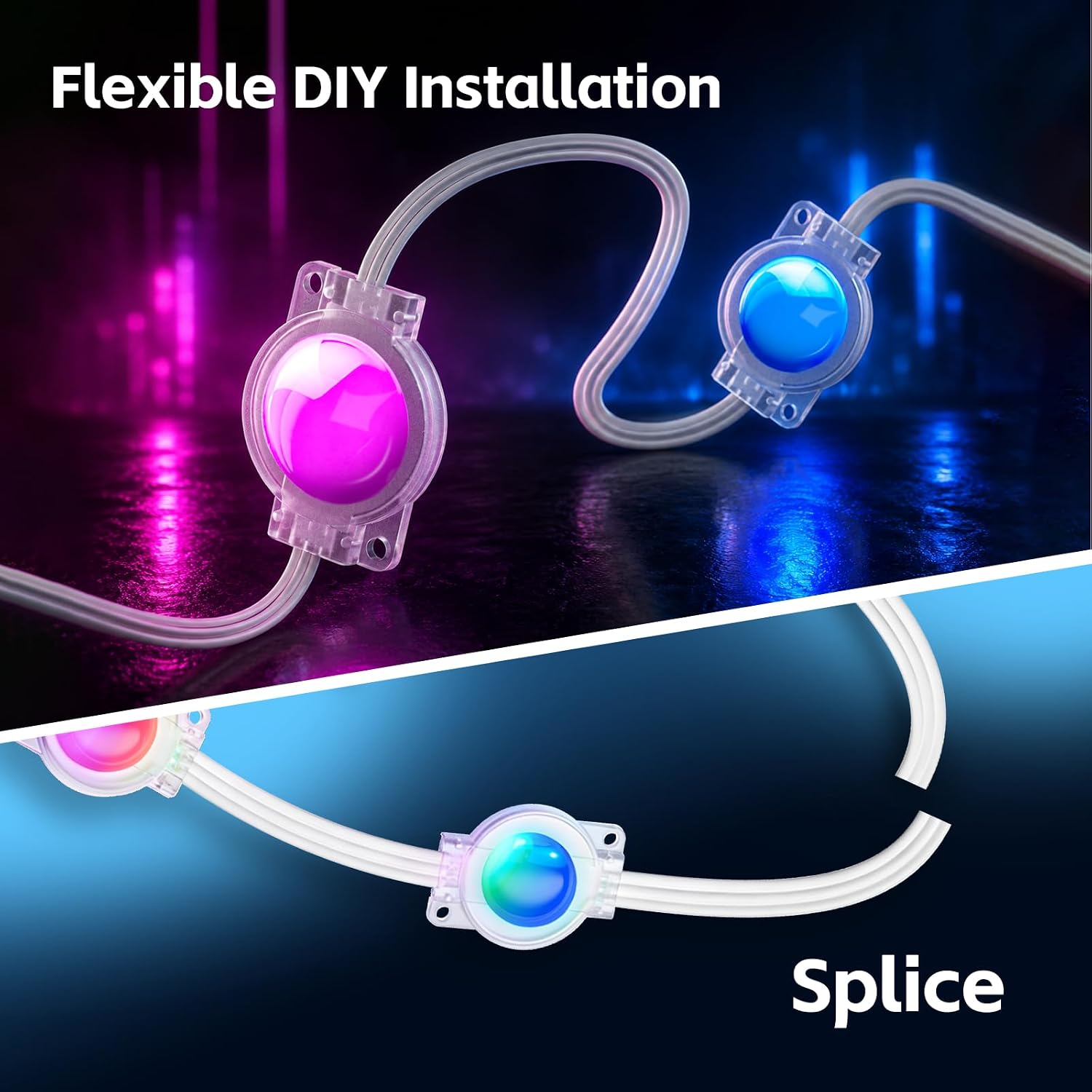 Thumbnail 2 de OiQii Light-005 Permanent Outdoor Lights, RGB+IC, IP67, App and Remote Control