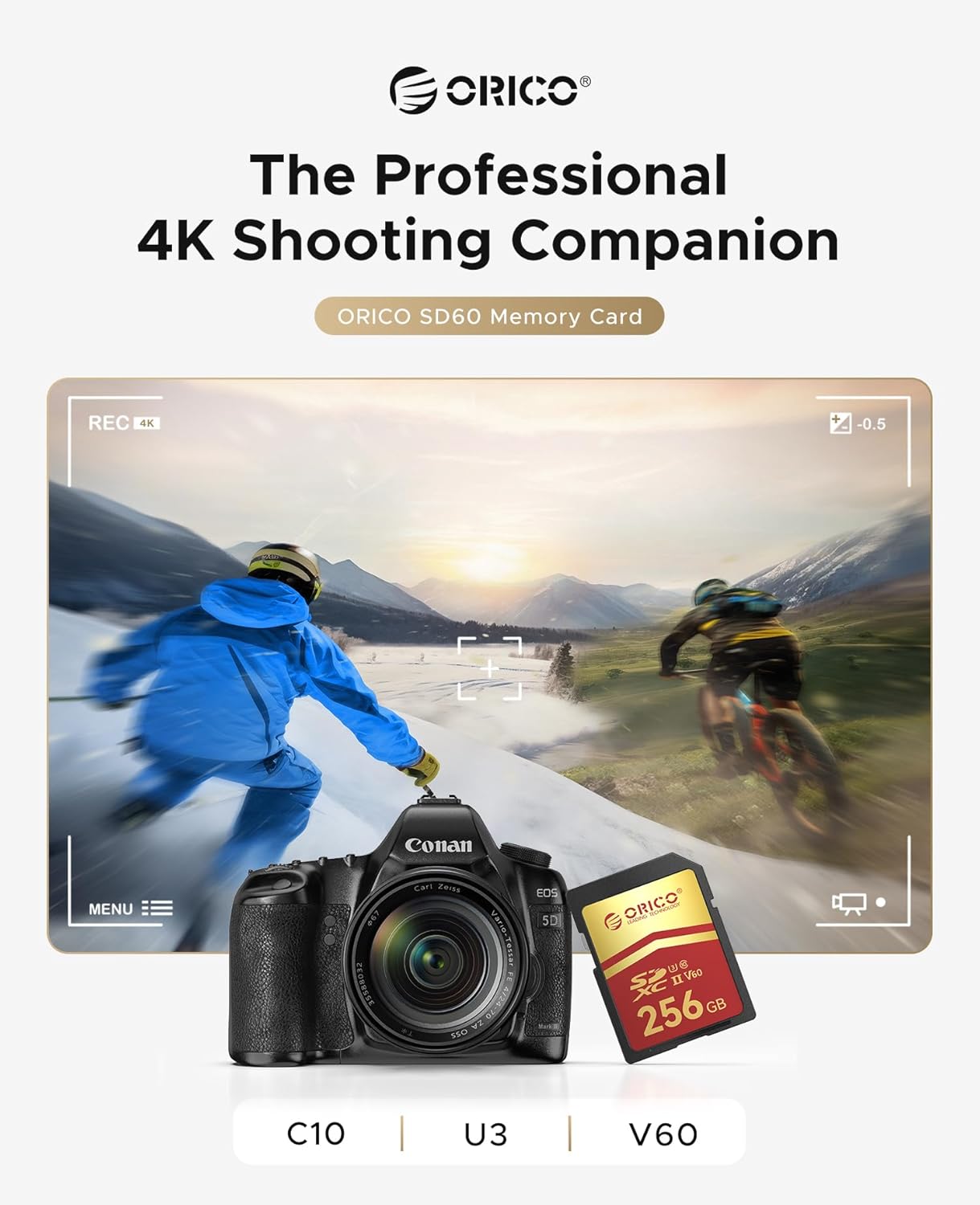 Thumbnail 5 de ORICO 256 GB SD-Karte SD60: UHS-II, V60, 4K kompatibel