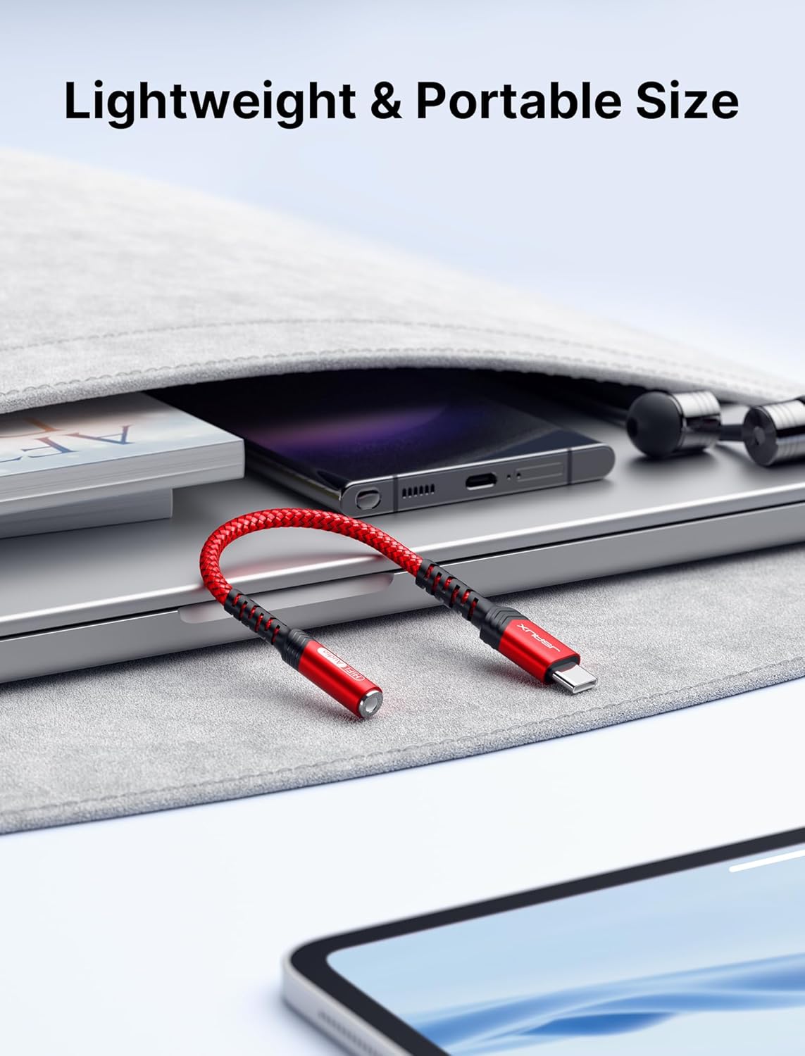 Thumbnail 5 de JSAUX USB C to 3.5mm Headphone Jack Adapter: DAC‑powered audio on USB‑C devices