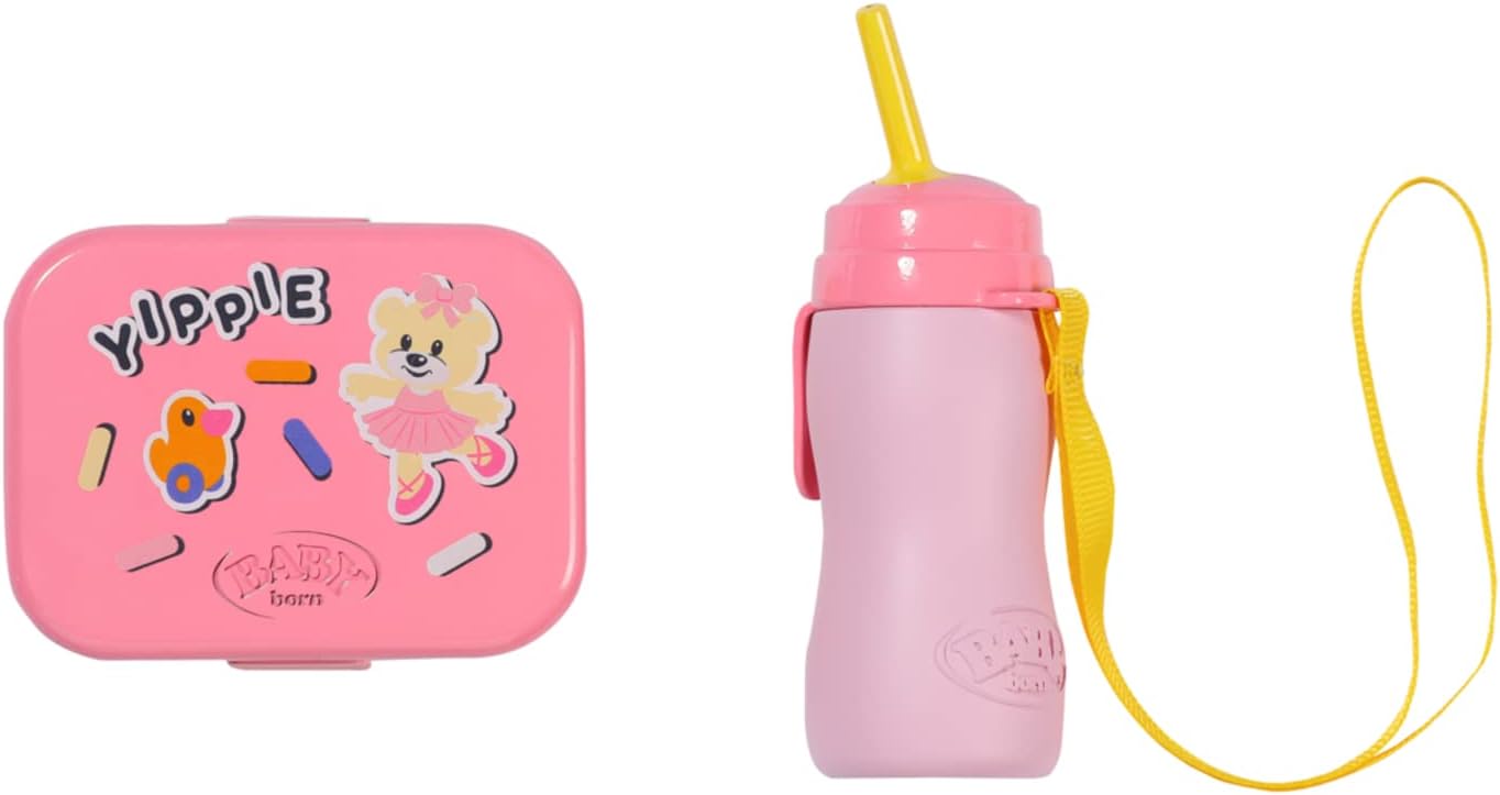 Thumbnail 2 de BABY born Zapf Creation Kindergarten-Rucksack-Set 834961 (36 cm) in Bärenform mit Lunchbox & Trinkflasche, gelb