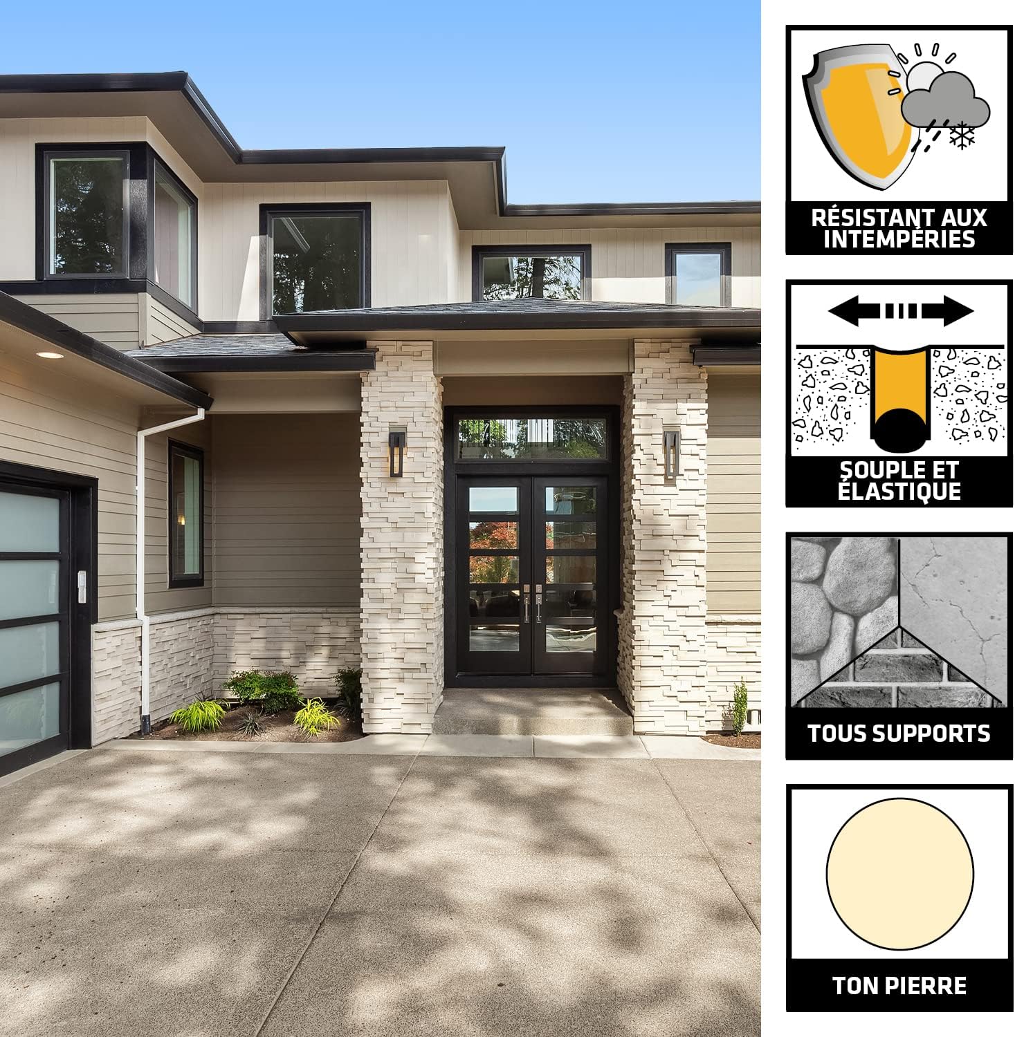 Thumbnail 1 de SikaSeal-183 Façade & Sol – Mastic polyuréthane 300 ml pour joints extérieurs