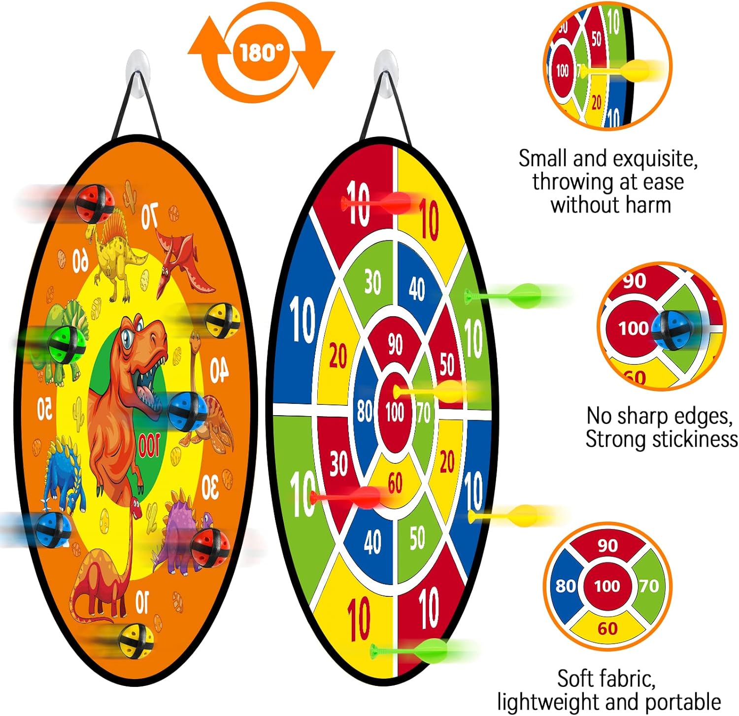 Thumbnail 2 de Dartscheibe 26 inches Montessori Dinosaurier