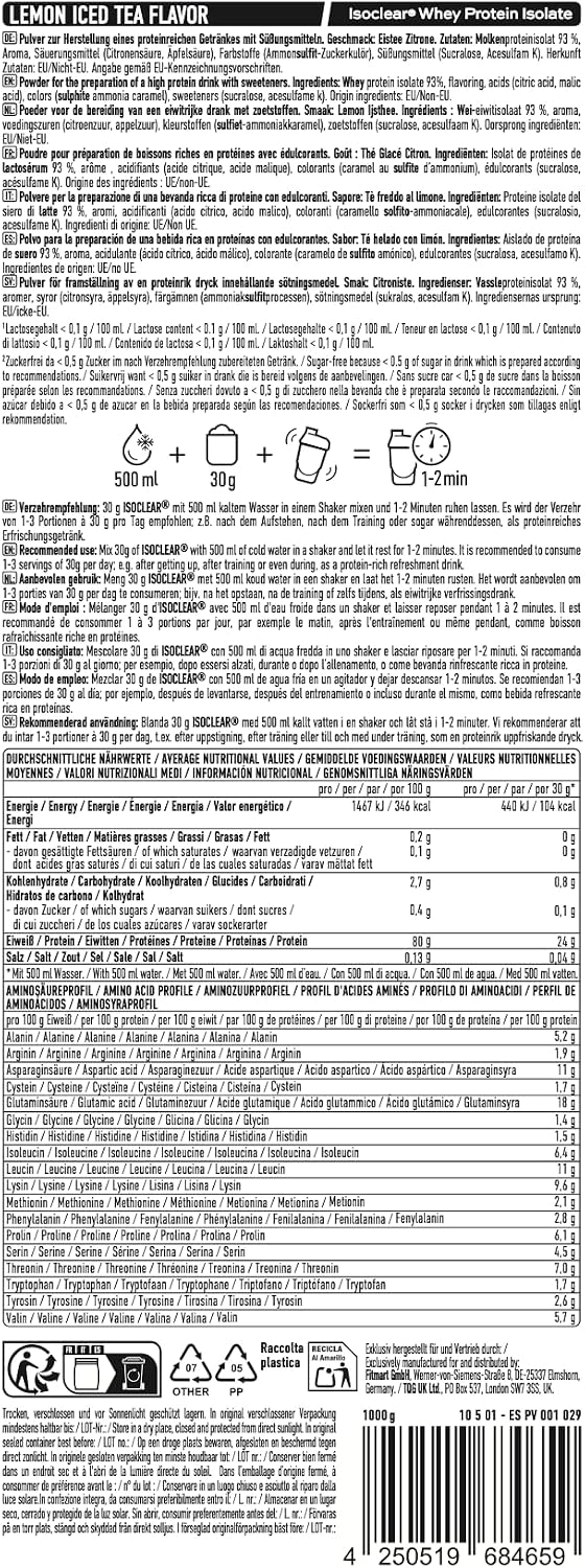 Detalle 2 de ESN ISOCLEAR Whey Isolate 1000 g