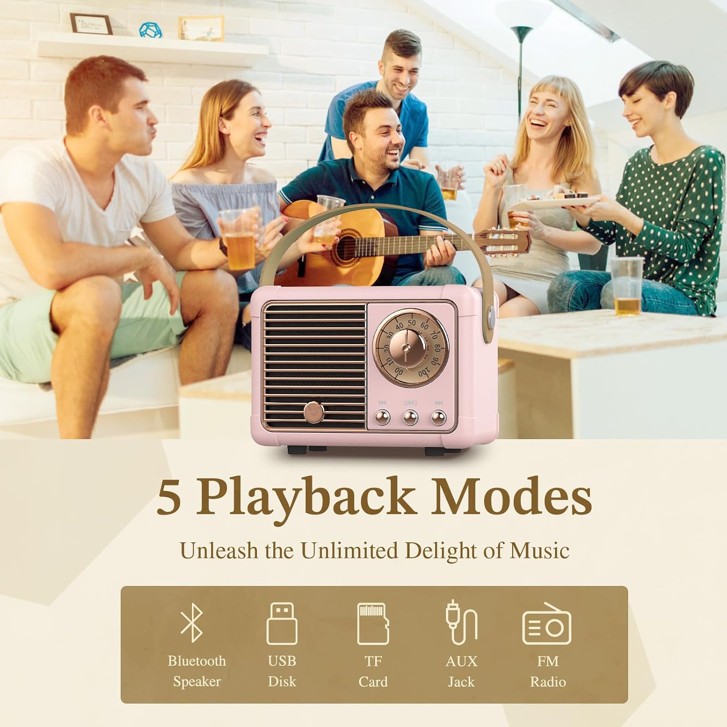 Thumbnail 3 de PRUNUS Retro Bluetooth Speaker J-999