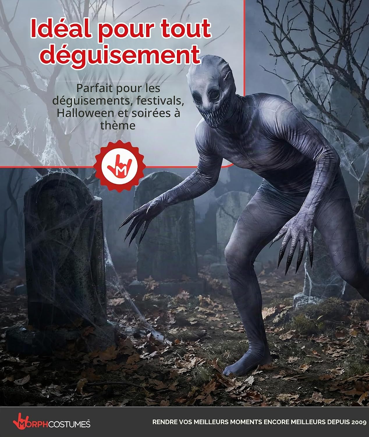 Detalle de Morphsuits Le Rateau Déguisement Mythe Monstre – Taille X-Grand (176 cm à 185 cm)