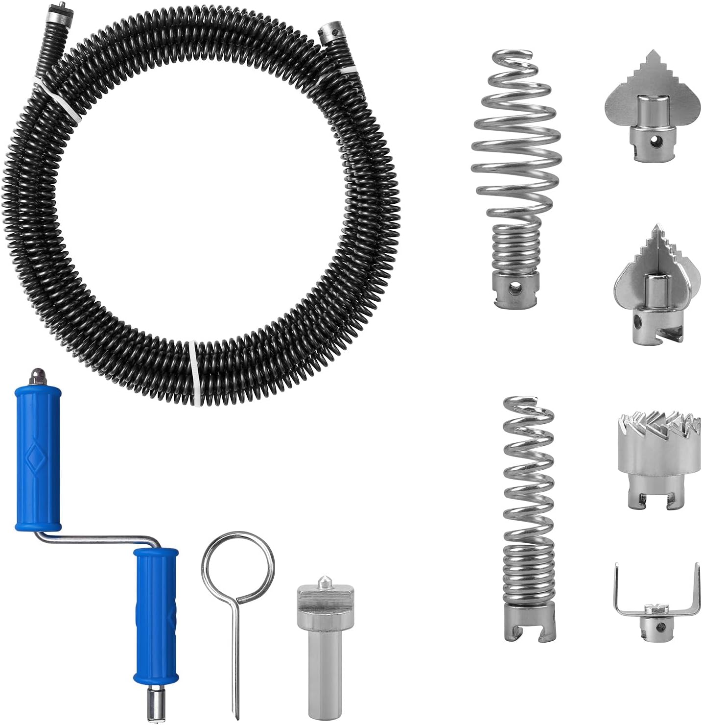 Thumbnail 6 de Sonda sturatubi elettrico Sturatubi 5 m, diametro 12 mm con 8 pulitori di drenaggio