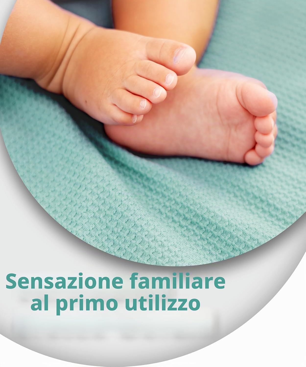 Detalle de Jubi Coperta Neonato Estiva 70x100 cm in cotone – leggera, traspirante e certificata Oeko-Tex