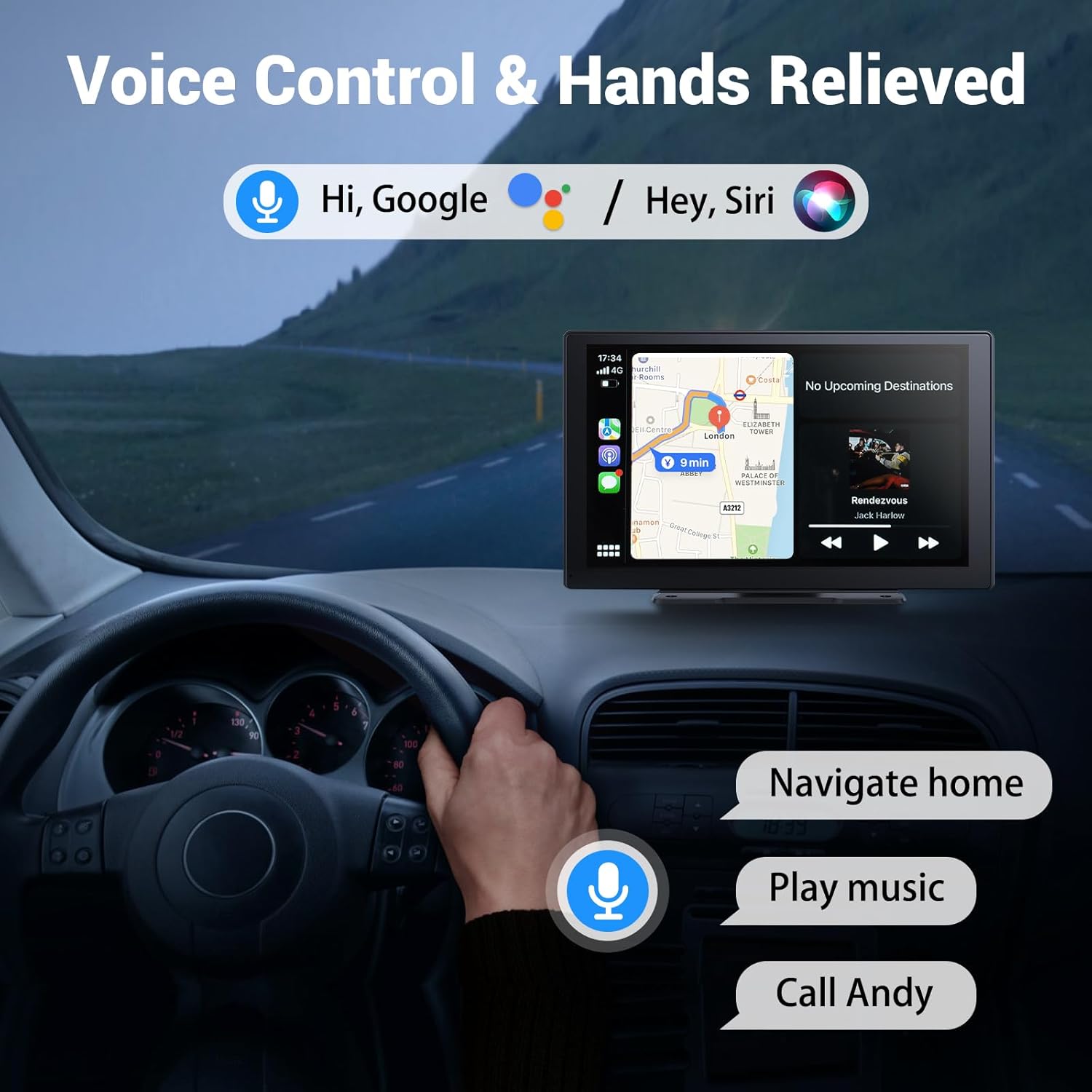 Detalle de HAUXIY Q9S 9" Carplay Screen