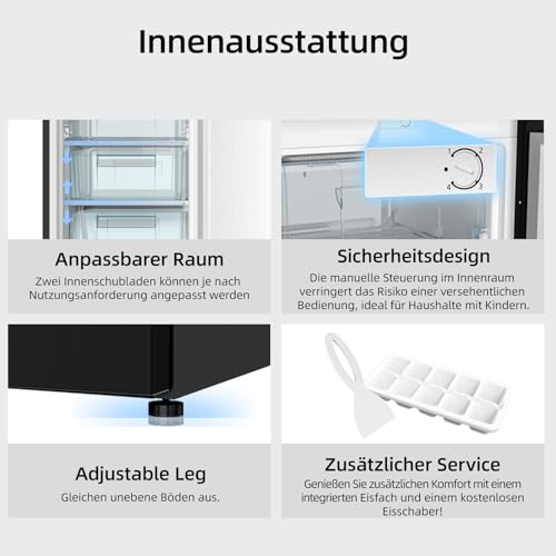 Thumbnail 8 de CHiQ 85L Gefrierschrank CSD95BC – zuverlässige Lagerung mit schneller Gefrierleistung