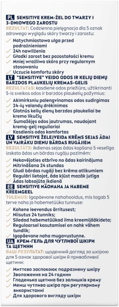 Detalle 2 de NIVEA MEN Crème Sensitive Gel Visage 50 ml