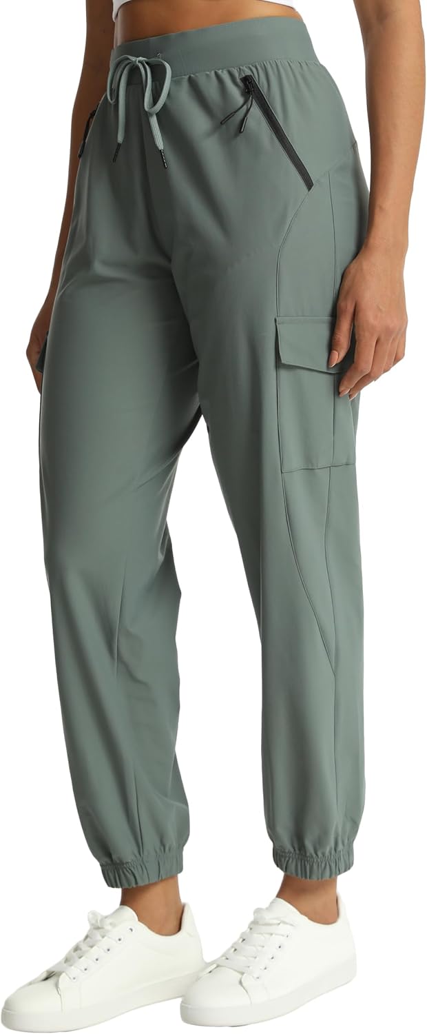 Detalle de Rrosseyz Women's Cargo Hiking Pants, Quick-Dry Water-Resistant Joggers