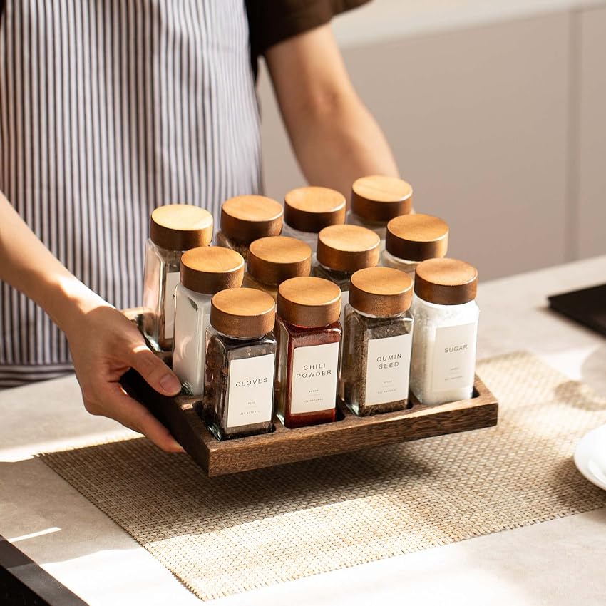 Thumbnail 4 de Yangbaga 24Pcs Glass Spice Jars ⚖