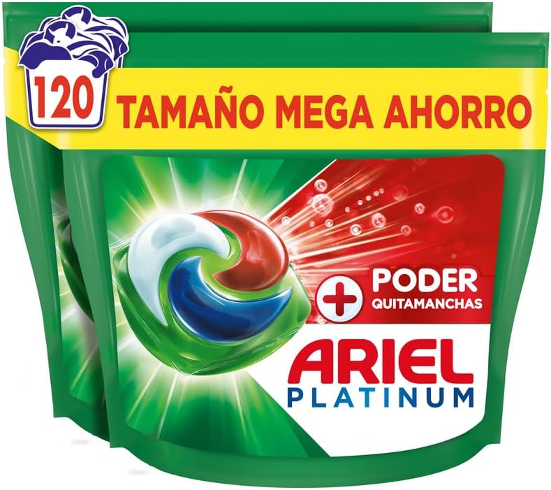 Detalle de Ariel PODS Platinum 120 cápsulas detergente