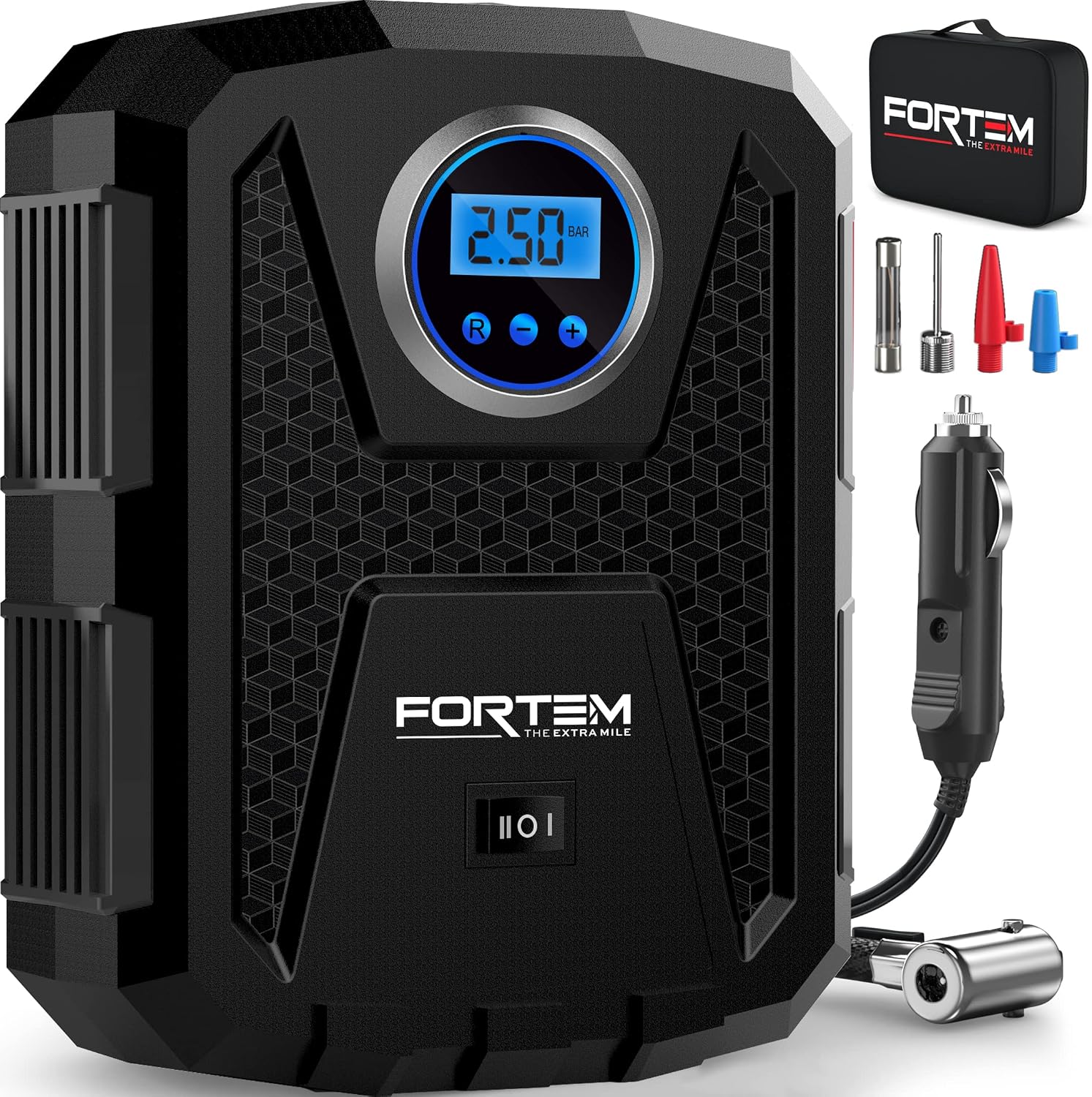 Detalle de FORTEM Tyre Inflator 12V digital pump