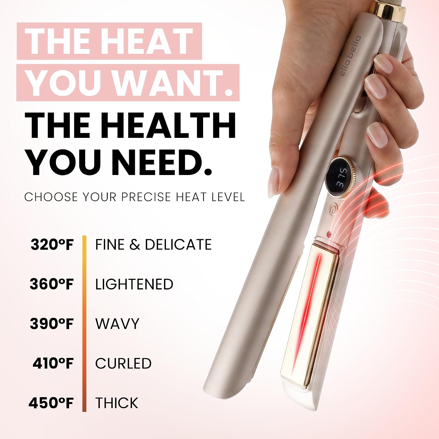 Thumbnail 6 de ELLA BELLA Hair Straightener, Titanium