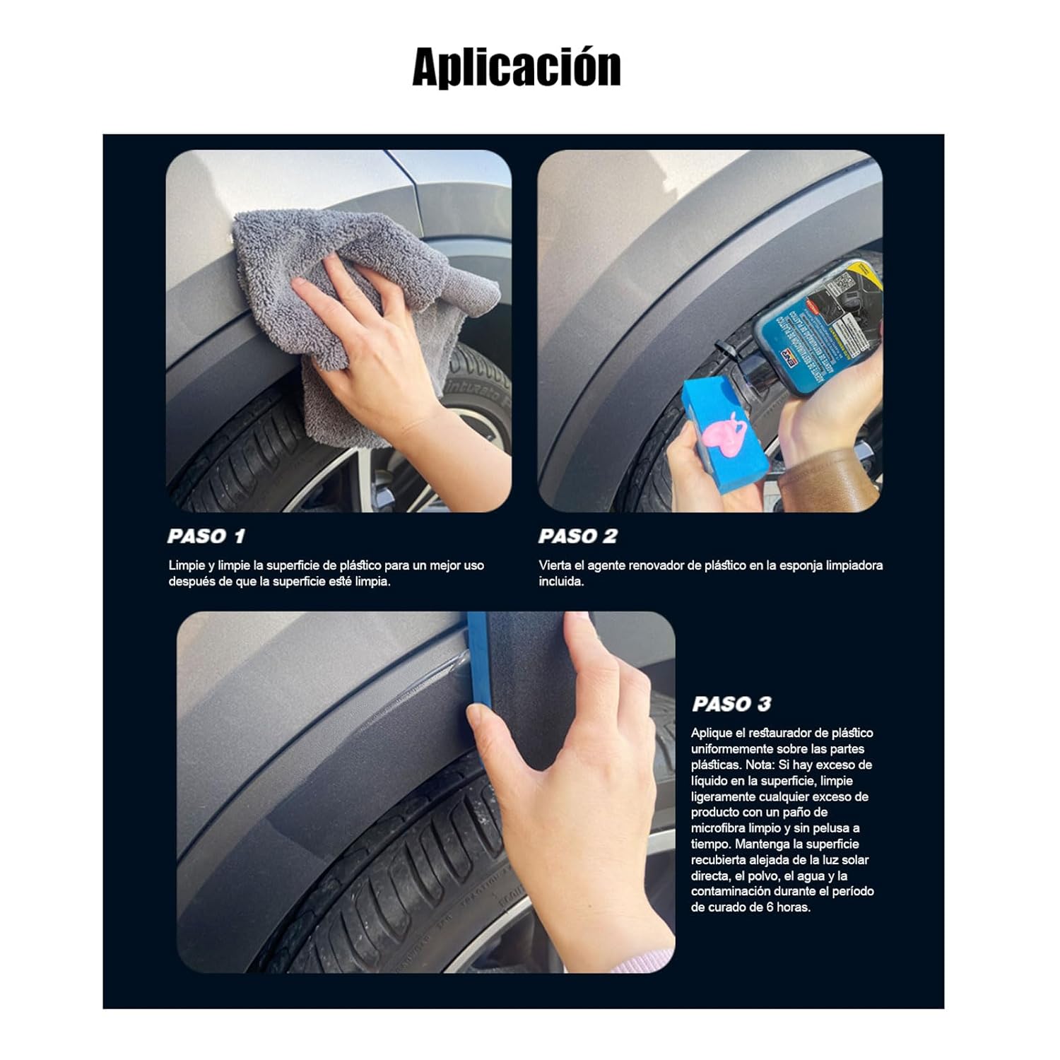 Thumbnail 3 de Enerfero Restaurador de Plásticos Coche 180 ml