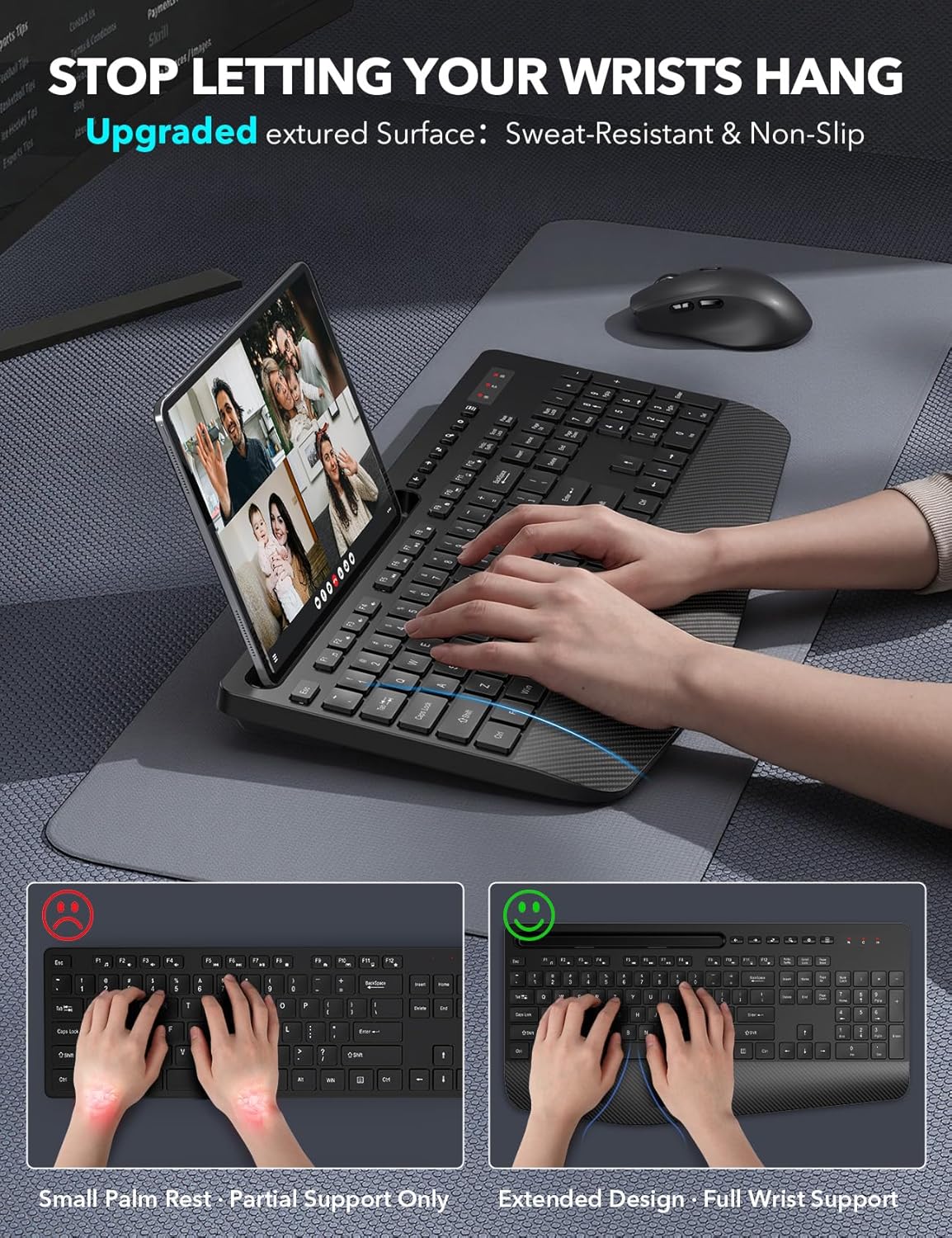 Thumbnail 1 de Trueque Wireless Keyboard Mouse Combo 2.4GHz