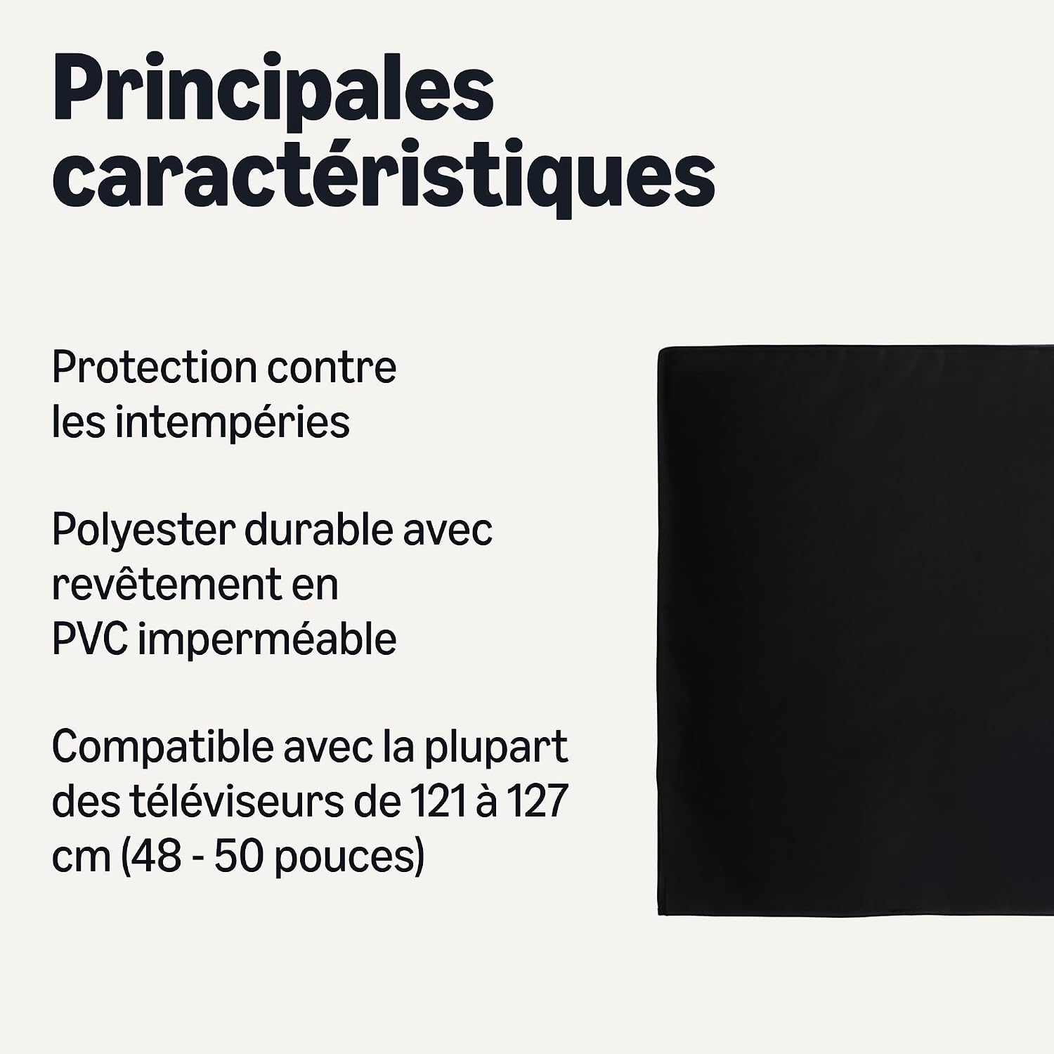 Detalle 2 de Amazon Basics Housse de téléviseur 50 pouces