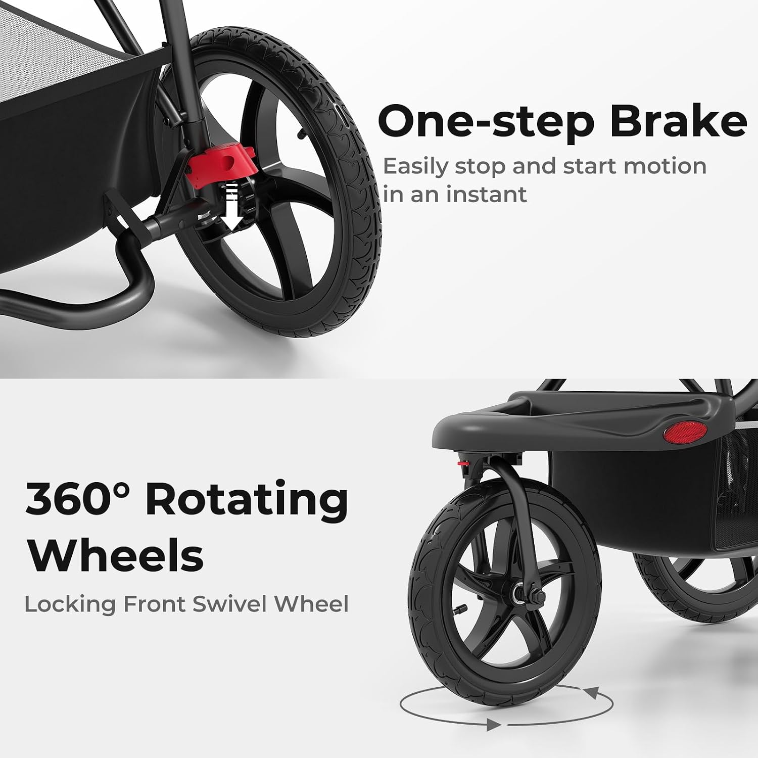 Detalle 1 de INFANS Jogging Stroller, Iron Frame