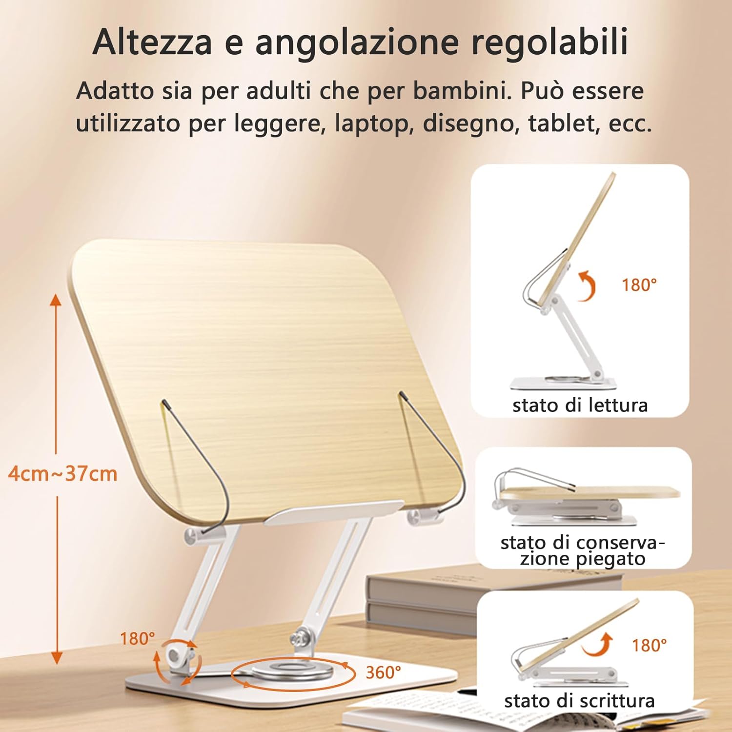 Thumbnail 4 de POLESTO Porta Libri regolabile 4 kg 📚