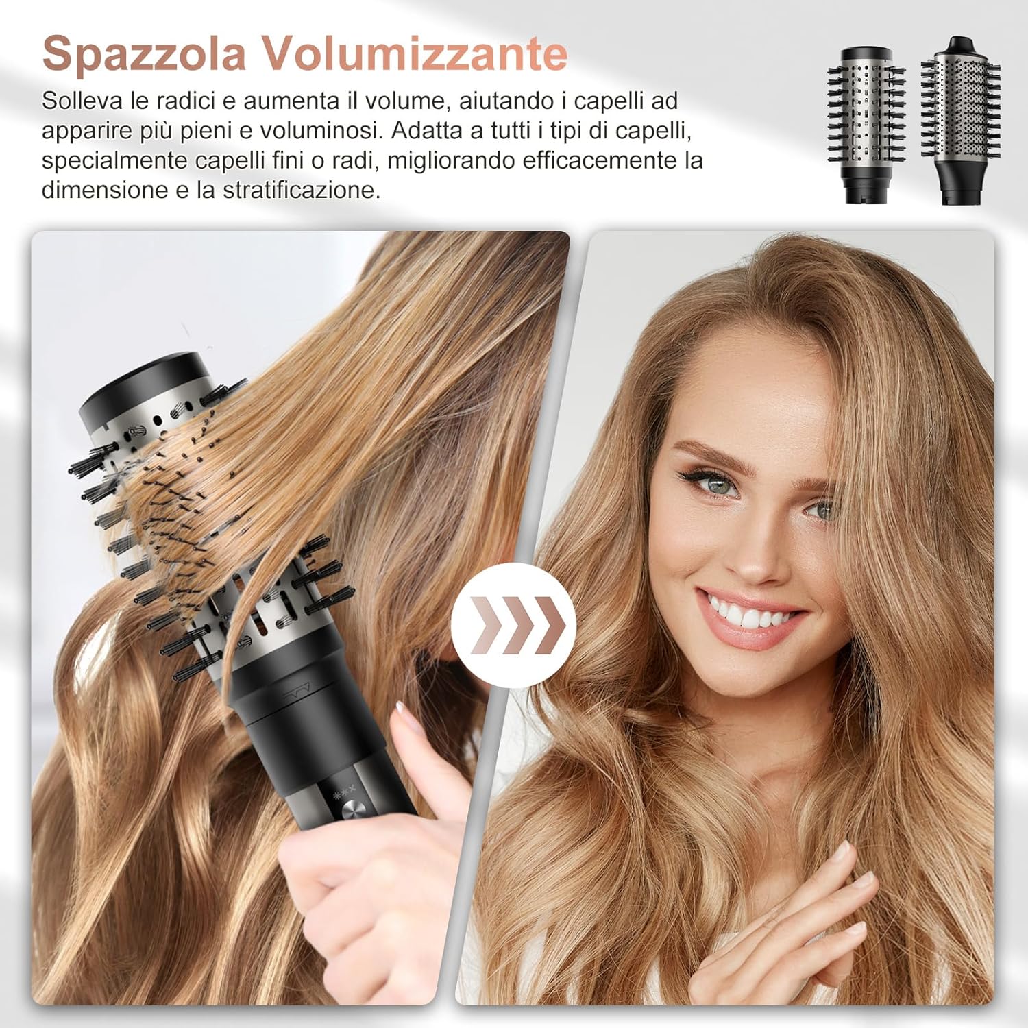 Thumbnail 5 de Air Styler 6 In 1: asciugacapelli ionico con 6 accessori per styling professionale a casa