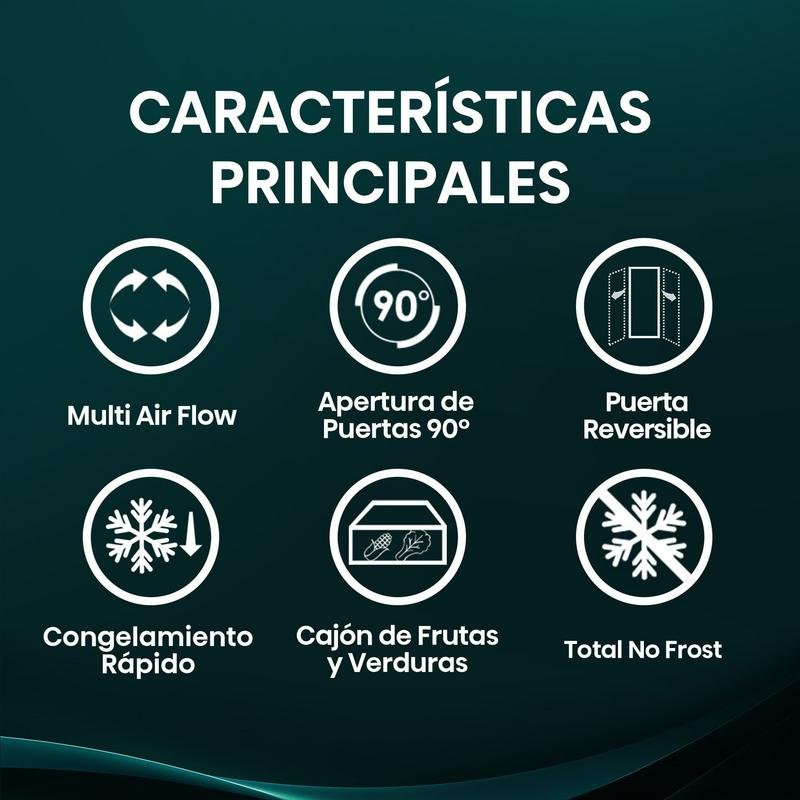 Detalle 2 de Frigorífico Combi Hisense RB390N4AWE1 No Frost 186 cm | 304L Blanco